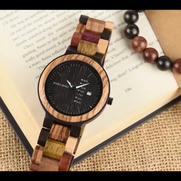 Mens Luxury Natural Colorful Wooden Watch (BRAND NEW) - Picture 7 of 8